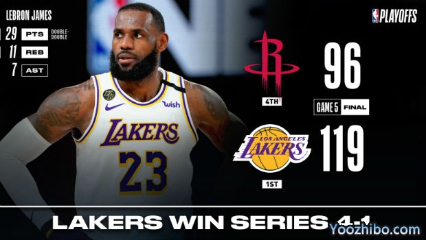<a href=/lanqiubisa/lakers/ target=_blank class=infotextkey>湖人</a>大胜<a href=/lanqiubisa/rockets/ target=_blank class=infotextkey>火箭</a>大比分4-1晋级西决